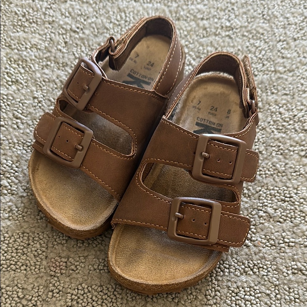 Cotton On Brown Sandals with Adjustable Straps